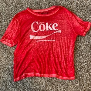 Women’s XL cropped distressed top